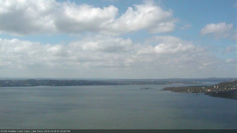 Lake Travis webcam, October 30, 2018 12:35 PM CT