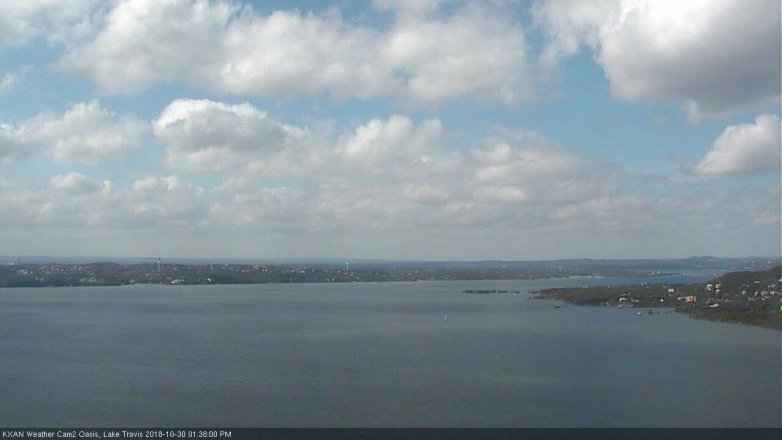 Lake Travis webcam, October 30, 2018 12:40 PM CT