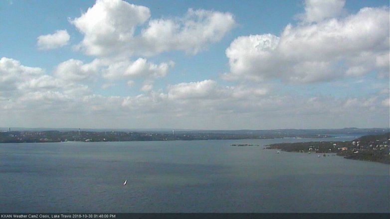 Lake Travis webcam, October 30, 2018 12:50 PM CT