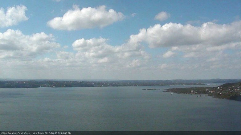 Lake Travis webcam, October 30, 2018 1:05 PM CT