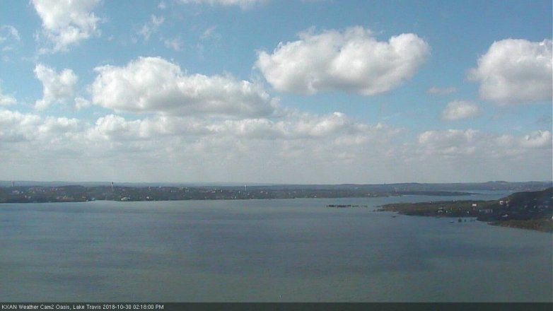 Lake Travis webcam, October 30, 2018 1:20 PM CT