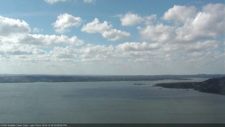 Lake Travis webcam, October 30, 2018 2:10 PM CT