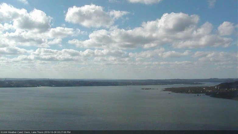 Lake Travis webcam, October 30, 2018 2:30 PM CT