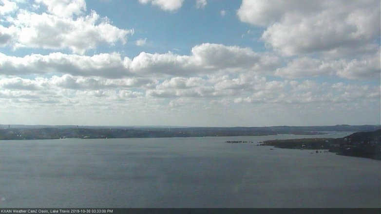 Lake Travis webcam, October 30, 2018 2:35 PM CT
