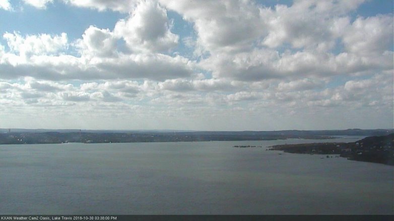 Lake Travis webcam, October 30, 2018 2:40 PM CT