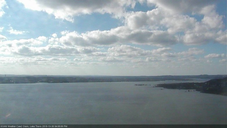 Lake Travis webcam, October 30, 2018 3:10 PM CT