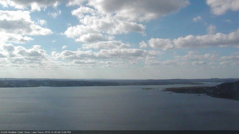 Lake Travis webcam, October 30, 2018 3:15 PM CT