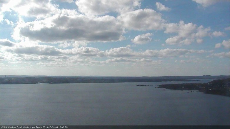 Lake Travis webcam, October 30, 2018 3:20 PM CT