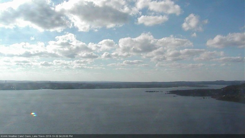 Lake Travis webcam, October 30, 2018 3:30 PM CT
