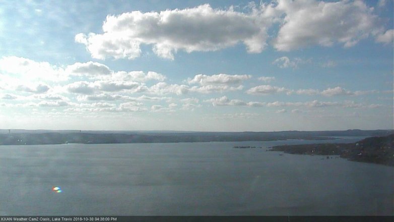 Lake Travis webcam, October 30, 2018 3:40 PM CT