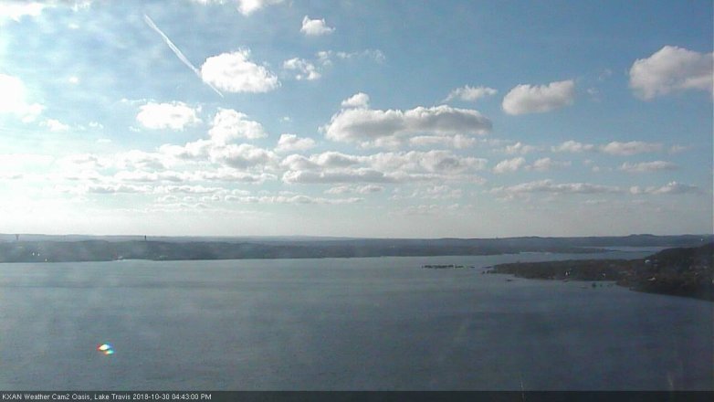 Lake Travis webcam, October 30, 2018 3:45 PM CT