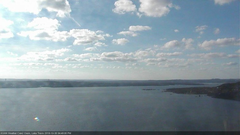 Lake Travis webcam, October 30, 2018 3:50 PM CT