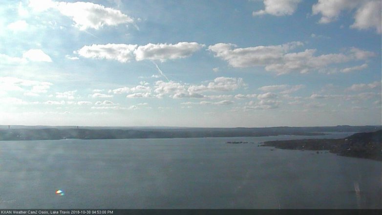Lake Travis webcam, October 30, 2018 3:55 PM CT
