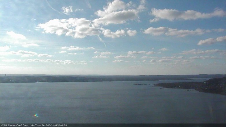 Lake Travis webcam, October 30, 2018 4:00 PM CT