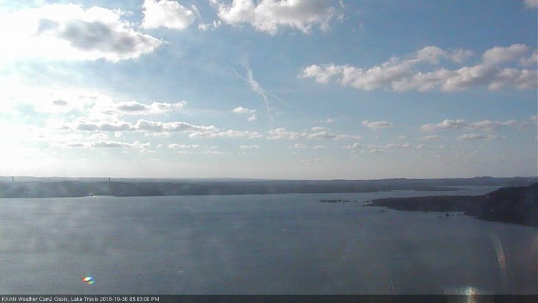 Lake Travis webcam, October 30, 2018 4:05 PM CT