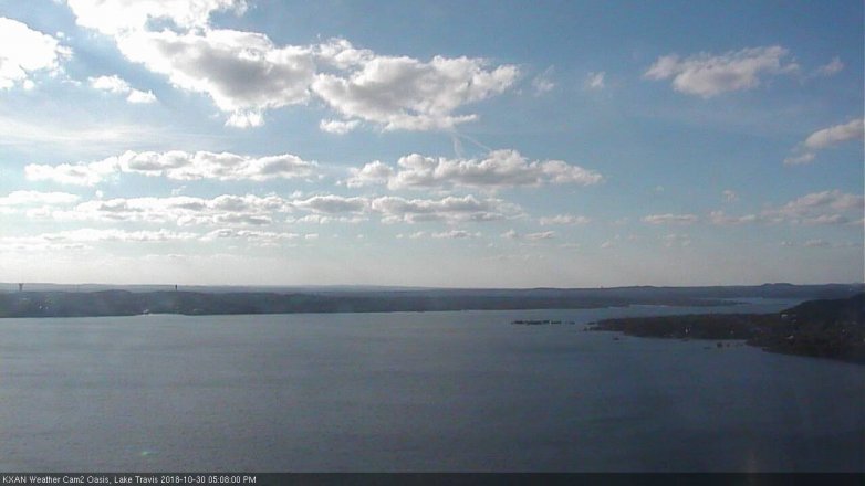 Lake Travis webcam, October 30, 2018 4:10 PM CT