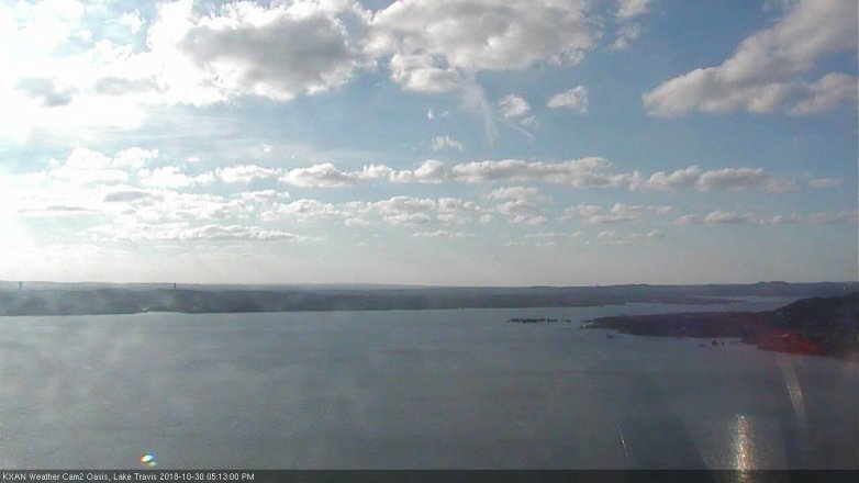 Lake Travis webcam, October 30, 2018 4:15 PM CT