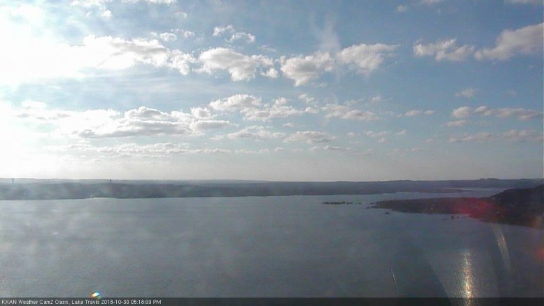 Lake Travis webcam, October 30, 2018 4:20 PM CT