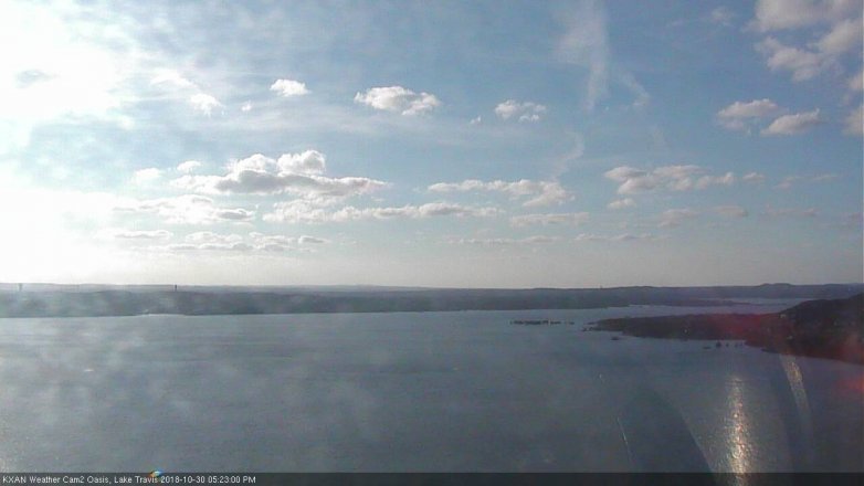 Lake Travis webcam, October 30, 2018 4:25 PM CT