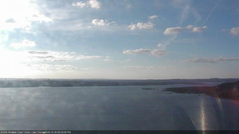 Lake Travis webcam, October 30, 2018 4:30 PM CT