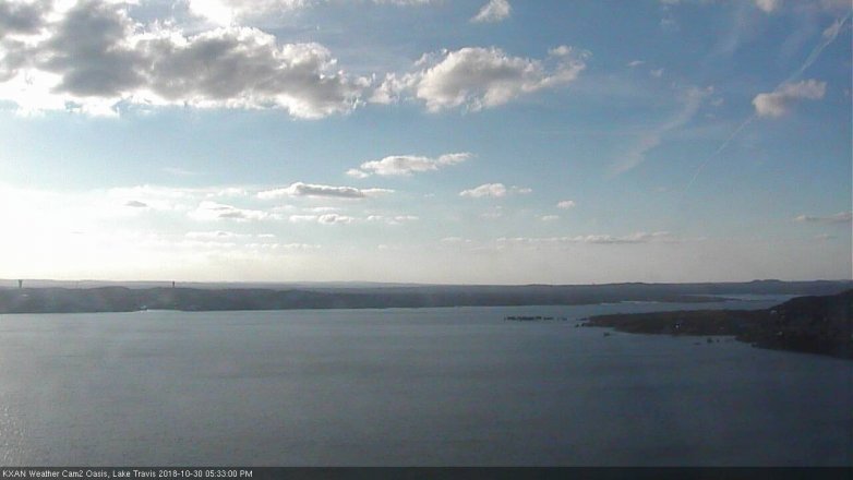 Lake Travis webcam, October 30, 2018 4:35 PM CT