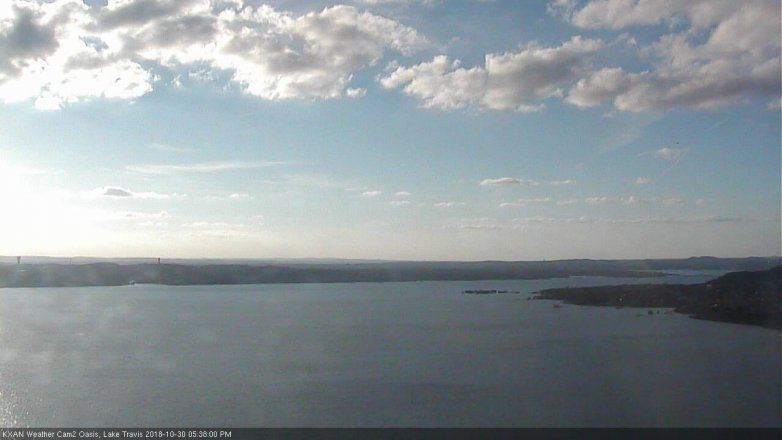 Lake Travis webcam, October 30, 2018 4:40 PM CT