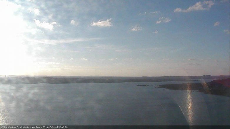 Lake Travis webcam, October 30, 2018 4:55 PM CT