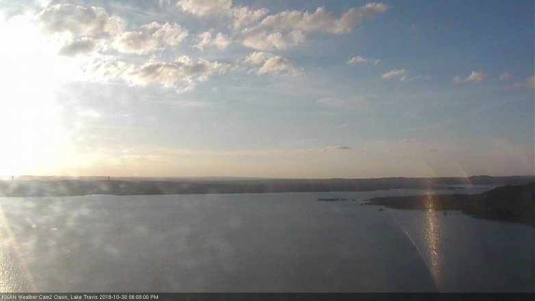 Lake Travis webcam, October 30, 2018 5:10 PM CT