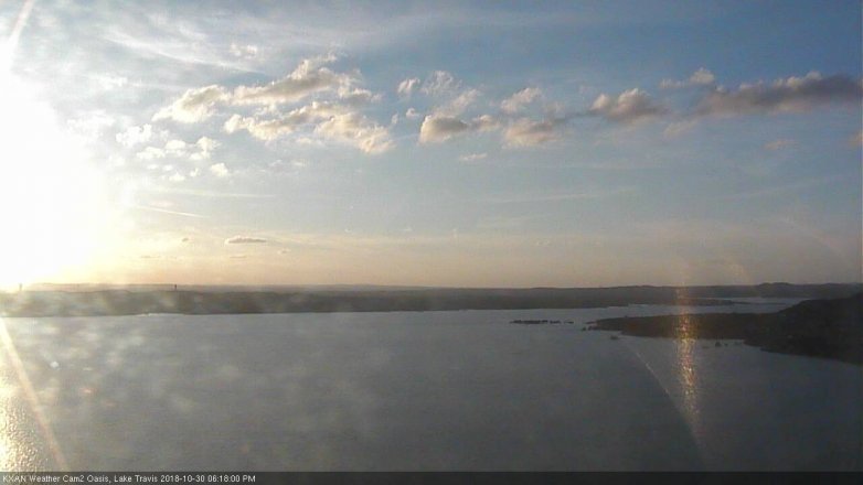 Lake Travis webcam, October 30, 2018 5:20 PM CT