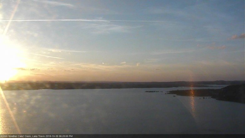 Lake Travis webcam, October 30, 2018 5:30 PM CT