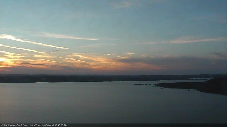 Lake Travis webcam, October 30, 2018 5:45 PM CT