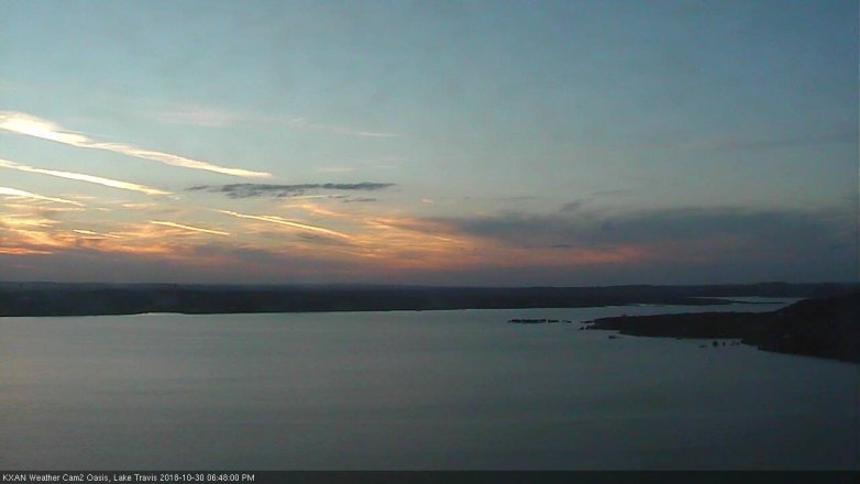 Lake Travis webcam, October 30, 2018 5:50 PM CT