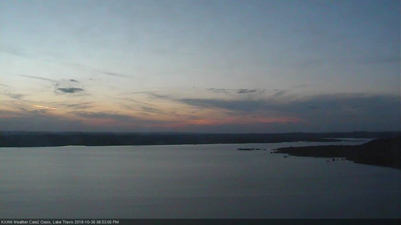 Lake Travis webcam, October 30, 2018 5:55 PM CT