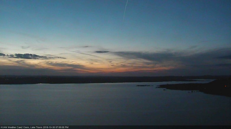 Lake Travis webcam, October 30, 2018 6:10 PM CT
