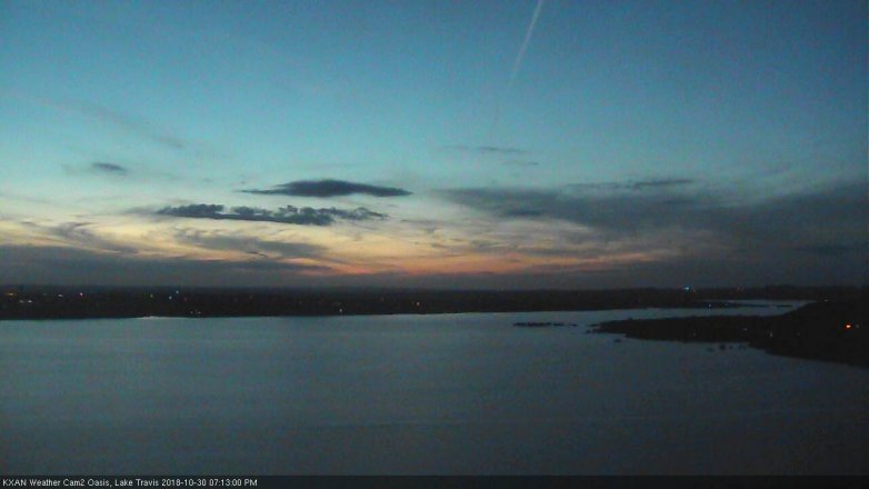 Lake Travis webcam, October 30, 2018 6:15 PM CT