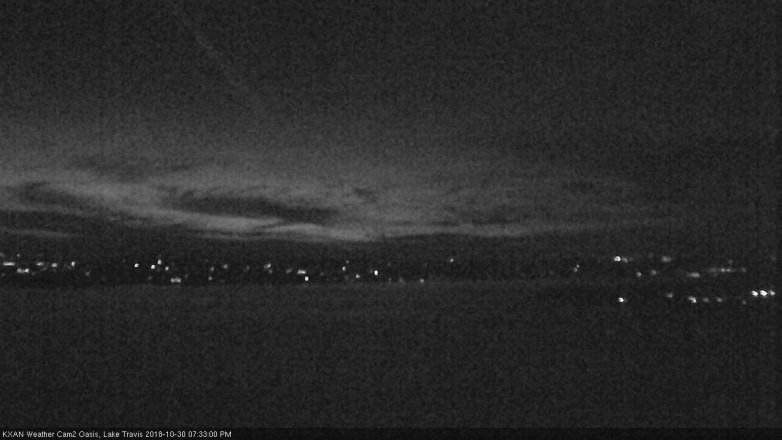 Lake Travis webcam, October 30, 2018 6:35 PM CT