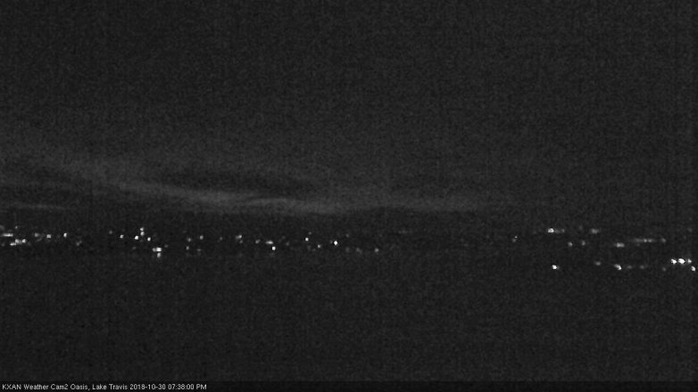 Lake Travis webcam, October 30, 2018 6:40 PM CT