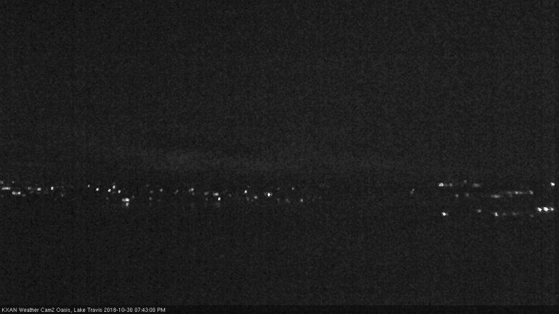 Lake Travis webcam, October 30, 2018 6:45 PM CT