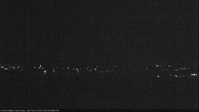 Lake Travis webcam, October 30, 2018 6:50 PM CT