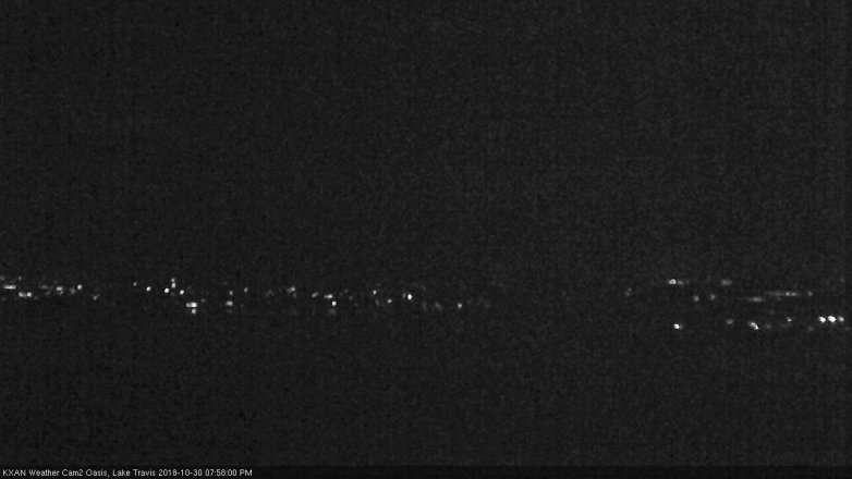 Lake Travis webcam, October 30, 2018 7:00 PM CT