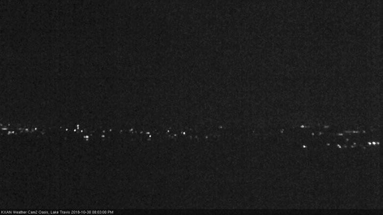 Lake Travis webcam, October 30, 2018 7:05 PM CT