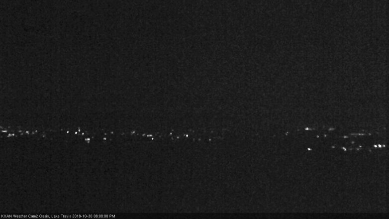 Lake Travis webcam, October 30, 2018 7:10 PM CT