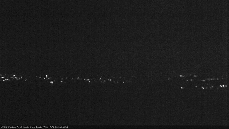 Lake Travis webcam, October 30, 2018 7:15 PM CT