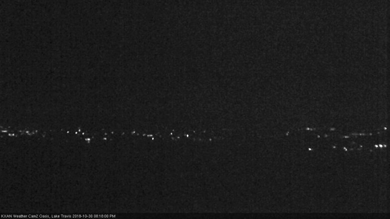 Lake Travis webcam, October 30, 2018 7:20 PM CT