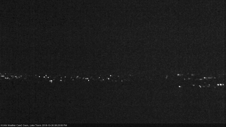 Lake Travis webcam, October 30, 2018 7:30 PM CT