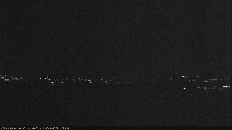 Lake Travis webcam, October 30, 2018 7:45 PM CT