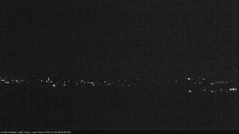 Lake Travis webcam, October 30, 2018 7:50 PM CT