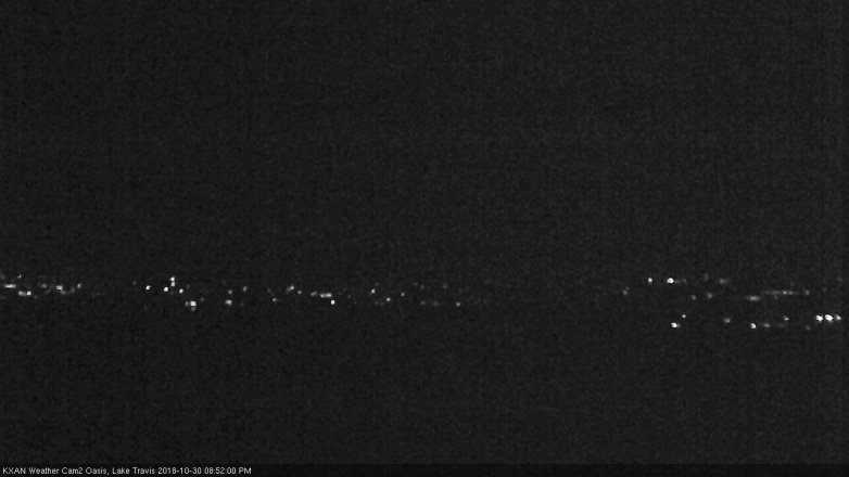 Lake Travis webcam, October 30, 2018 7:55 PM CT