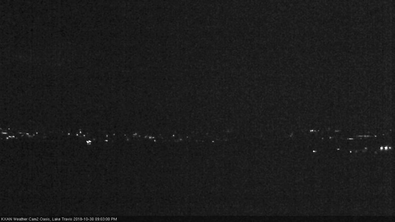 Lake Travis webcam, October 30, 2018 8:05 PM CT