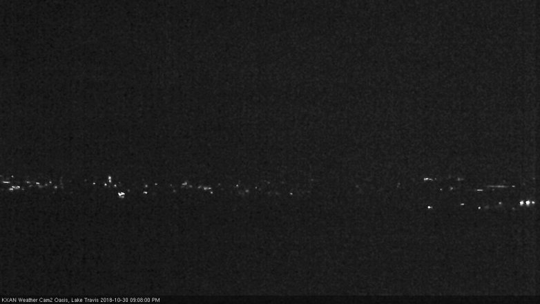 Lake Travis webcam, October 30, 2018 8:10 PM CT